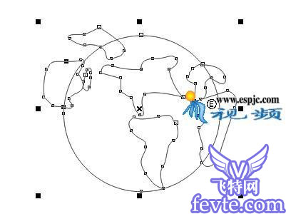 CoreIDRAW X4 設(shè)計(jì)網(wǎng)站標(biāo)志 _軟件自學(xué)網(wǎng)