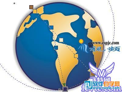 CoreIDRAW X4 設(shè)計(jì)網(wǎng)站標(biāo)志 _軟件自學(xué)網(wǎng)