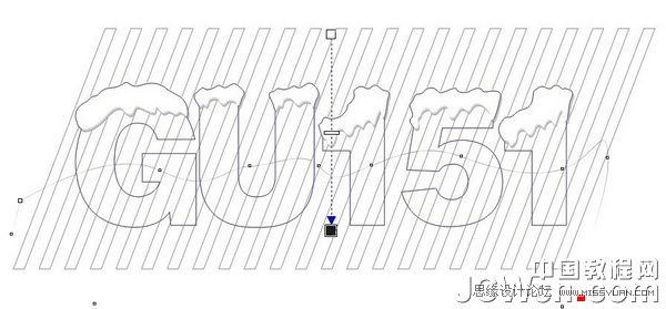 CorelDRAW X6制作漂亮積雪字效果-1