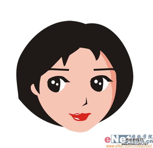 用Coreldraw打造可愛大眼MM頭像_軟件自學網(wǎng)