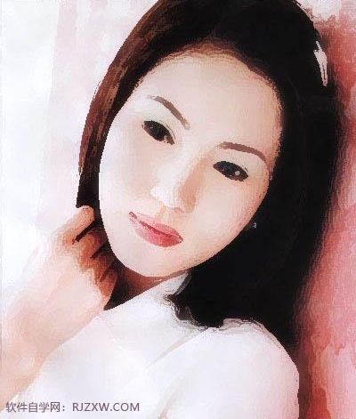 PS怎么簡單柔化美女圖片并增加個(gè)性背景紋理第9步